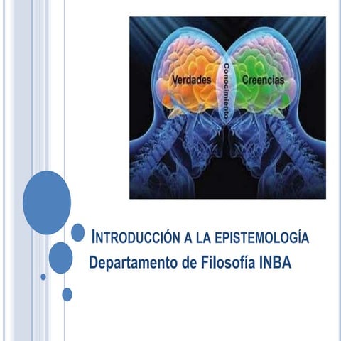 Introducción a la epistemología