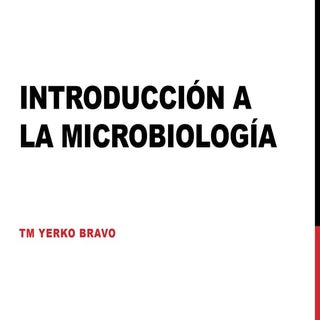 Introducción a la microbiología