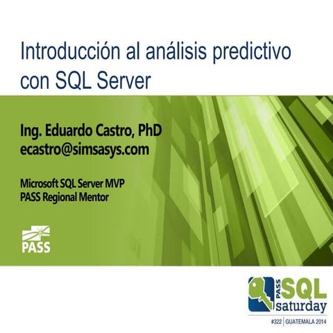 Introducción al análisis predictivo con SQL Server