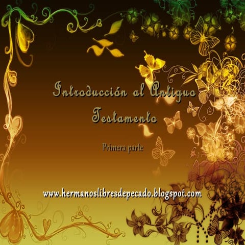 Introducción al antiguo testamento