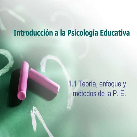 IntroduccióN A La PsicologíA Educativa