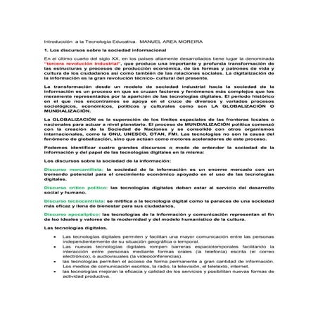 Introducción a la tecnología educativas