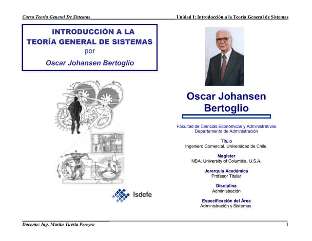 Introducción a la teoría general de sistemas   oscar johansen b.