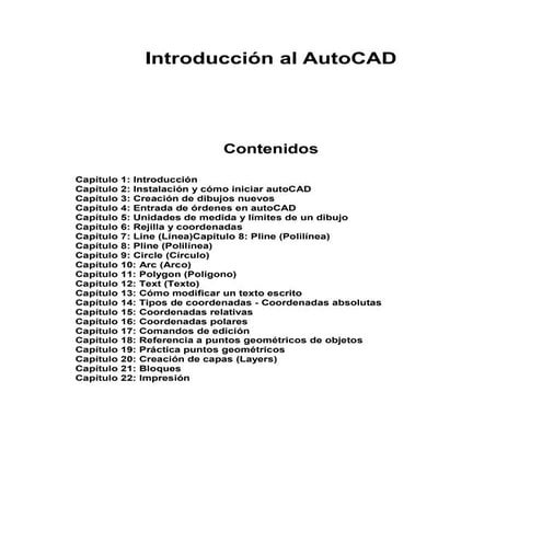 Introducción al auto cad