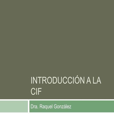 Introducción al cif