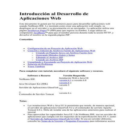 Introducción al desarrollo de aplicaciones web