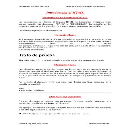 Introducción al html