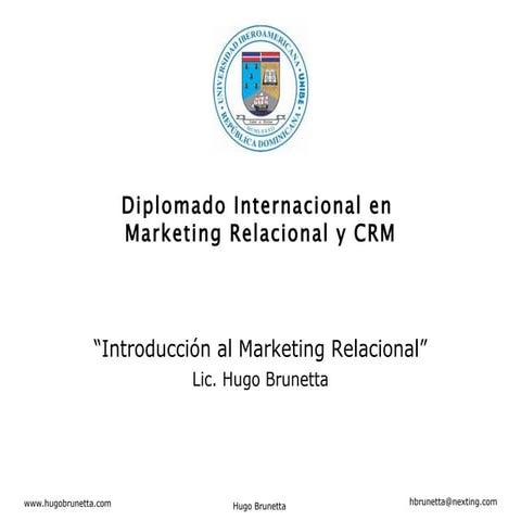 Introducción Al Marketing Relacional