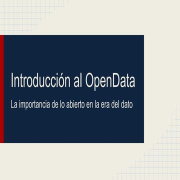 Introducción al Open Data