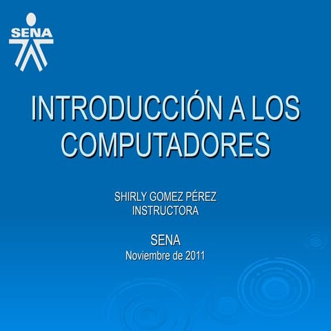 Introducción a los computadores