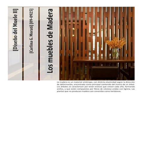 Introducción a los muebles de madera