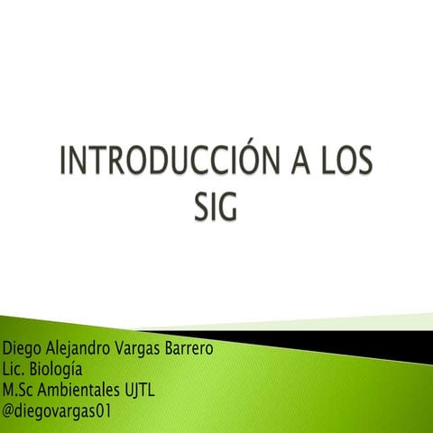 Introducción a los sig