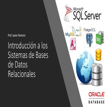 Introducción a los sistemas de bases de datos