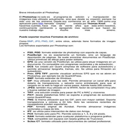 Introducción al photoshop