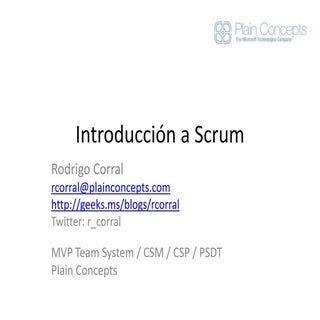 Introducción a scrum - Rodrigo Corr...