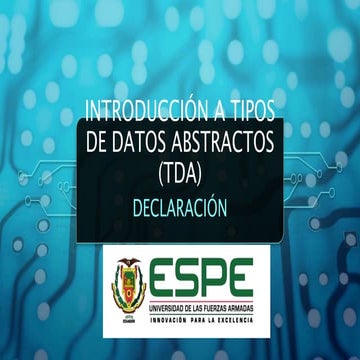 Introducción a Tipos de Datos Abstractos (TDA)