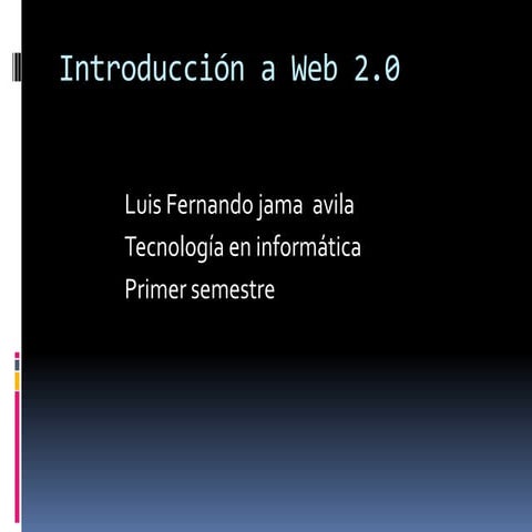 Introducción a web 2