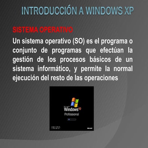Introducción a windows xp