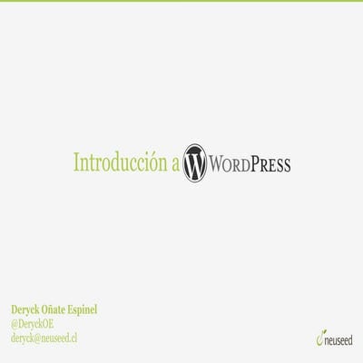 Introducción a Wordpress OpenD