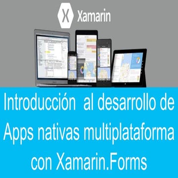 Introducción al desarrollo de apps móviles multiplataforma con Xamarin.Forms