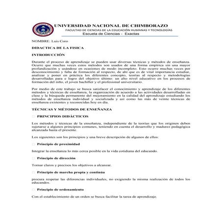 Introducción  didactica de fisica