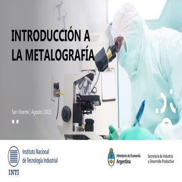 Introducción a la Metalografía de aceros | PPTX