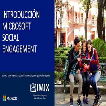 Introducción microsoft social engagement crm