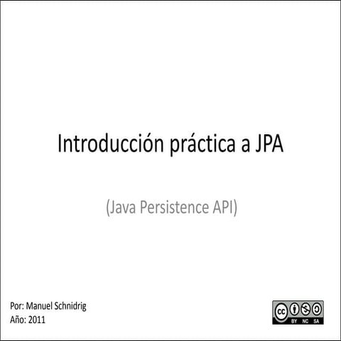 Introducción práctica a JPA2