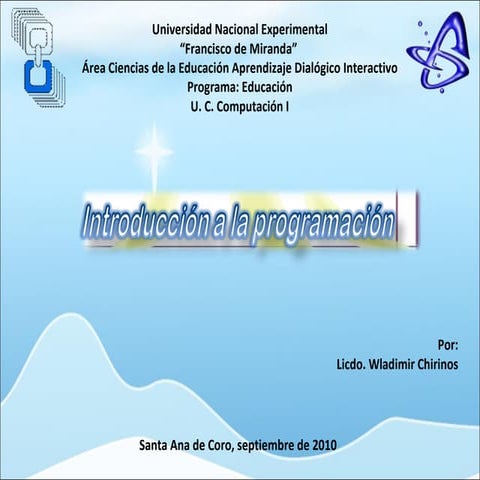 Introducción programacion