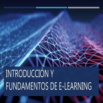 Introducción y fundamentos de e learning