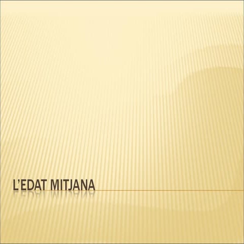 Introducció a l'edat mitjana