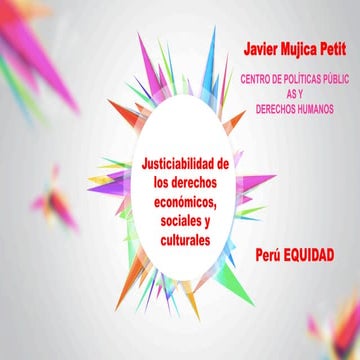 Justiciabilidad de los derechos económicos, sociales y culturales