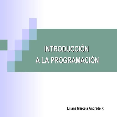 1 introduccion a la programacion 1 | PPTX