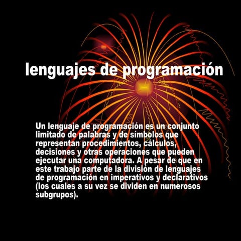 tipos de lenguaje de programación