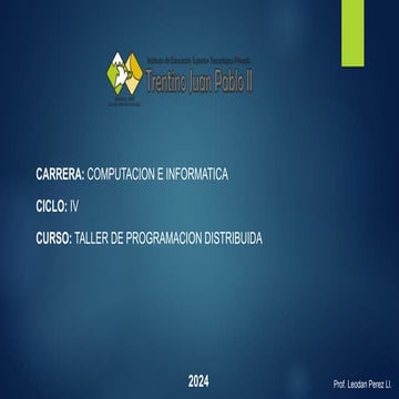 INTRODUCCION  A TALLER DE PROGRAMACION DISTRIBUIDA.pptx