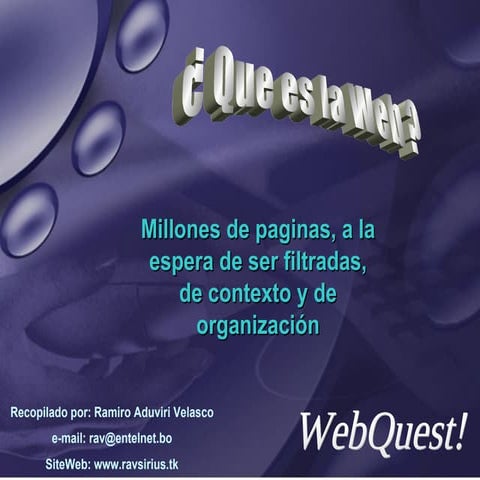 Introduccion a la WebQuest