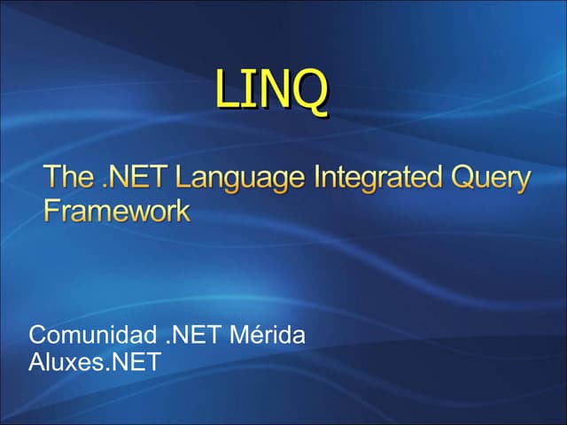 Introduccion a LINQ