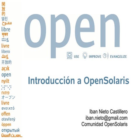 Introduccion a OpenSolaris