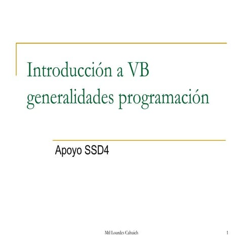 Tipos de variables en visual basic ejemplos | PDF