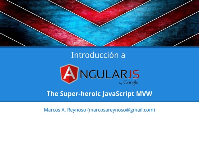 Introducción a AngularJS 