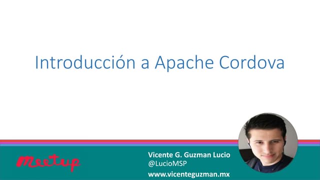 Introduccion a Apache Cordova