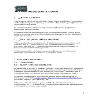 Introduccion a arduino