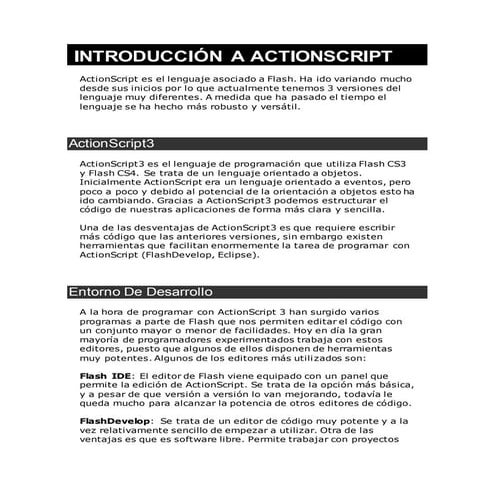 Introduccion actionscript