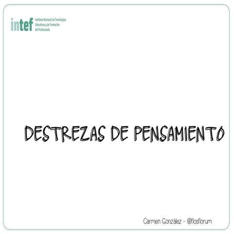 Introducción a las destrezas de pensamiento