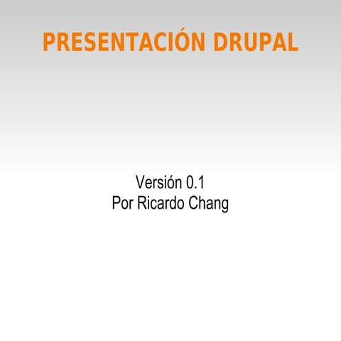 Introduccion a drupal