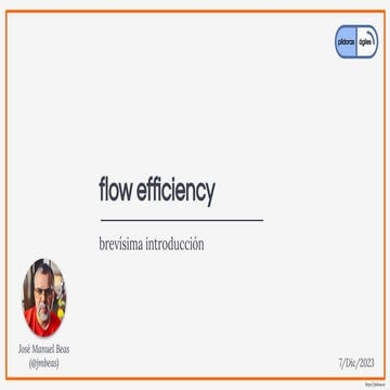 Introducción a Flow Efficiency [Dic 2023]