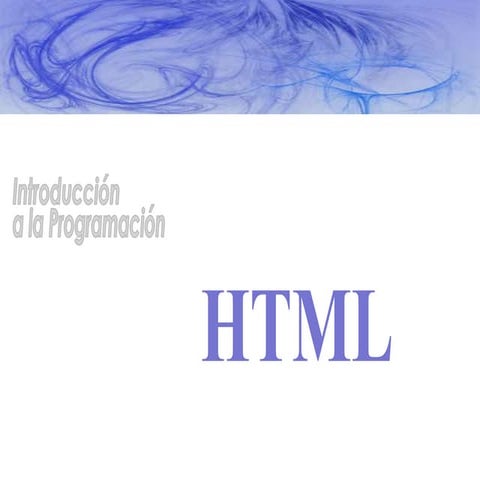 Introduccion a programacion html