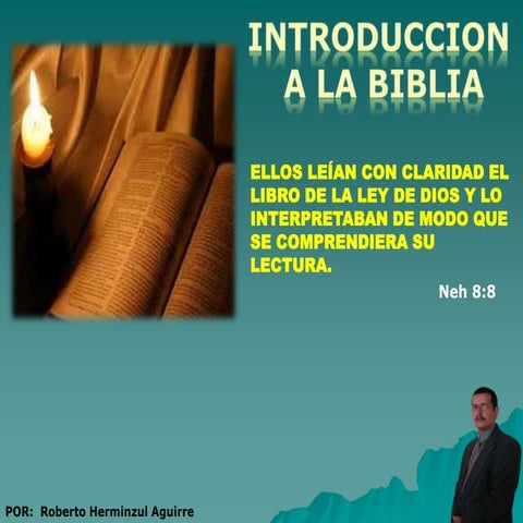 Introduccion a la biblia