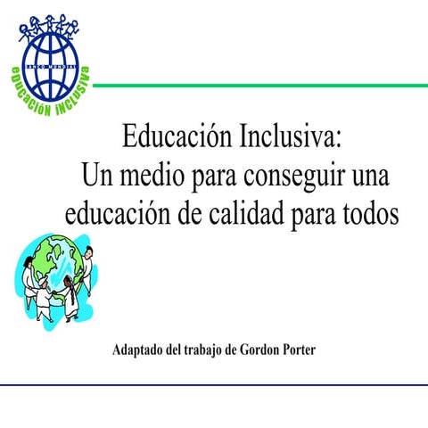 Introduccion a la educacion inclusiva | PPT