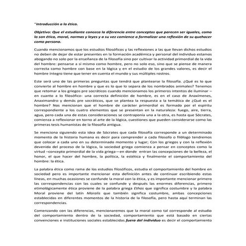 Introducción a la ética